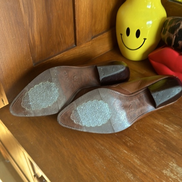 Vintage Nicole Austin brown leather western shoes loafers booties size 9 - Picture 5 of 8